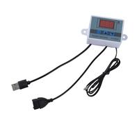 GKYQVE Cable de control de temperatura USB de 5 V, termostato digital para ventilador de refrigeración y sopladores con rangos ajustables, sonda de temperatura USB de -50 ~ 110 ℃