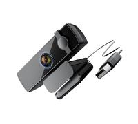 GKYQVE Cámara web 1080P con reconocimiento facial, enfoque automático, ángulo ancho de 120°, reducción de ruido, micrófonos, USB, montaje de cámara de computadora, cámara web USB para aprendizaje en
