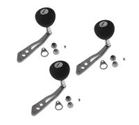 GKYQVE Carrete de pesca individual con mango de baitcasting de aleación de aluminio, herramienta giratoria de aparejos basculantes