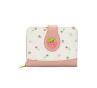 GKYQVE Cartera simple para mujer, de piel sintética, delgada, corta, pequeña, plegable, para efectivo, para tarjetas de efectivo, compacta y corta, a, Mass Beauty