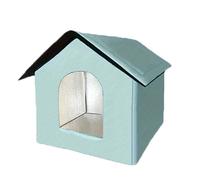 GKYQVE Casa aislada para gatos Ferals para gatos al aire libre, resistente a la intemperie, refugio para mascotas pequeñas, condominio interior, casas pequeñas para mascotas