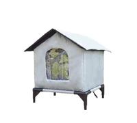 GKYQVE Casa aislada para gatos Ferals para gatos al aire libre, resistente a la intemperie, refugio para mascotas pequeñas, condominio interior, casas pequeñas para mascotas