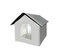 GKYQVE Casa aislada para gatos Ferals para gatos al aire libre, resistente a la intemperie, refugio para mascotas pequeñas, condominio interior, casas pequeñas para mascotas