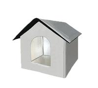 GKYQVE Casa aislada para gatos Ferals para gatos al aire libre, resistente a la intemperie, refugio para mascotas pequeñas, condominio interior, casas pequeñas para mascotas