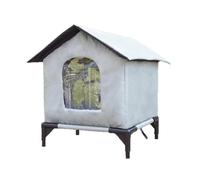 GKYQVE Casa aislada para gatos Ferals para gatos al aire libre, resistente a la intemperie, refugio para mascotas pequeñas, condominio interior, casas pequeñas para mascotas