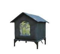 GKYQVE Casa aislada para gatos Ferals para gatos al aire libre, resistente a la intemperie, refugio para mascotas pequeñas, condominio interior, casas pequeñas para mascotas