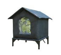 GKYQVE Casa aislada para gatos Ferals para gatos al aire libre, resistente a la intemperie, refugio para mascotas pequeñas, condominio interior, casas pequeñas para mascotas