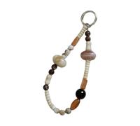 GKYQVE Cinturón de muñeca corto con lentejuelas artísticas para teléfonos que resaltan el fuerte edificio de PVC y atractivo estético tradicional, cinturón de teléfono con cuentas artesanales