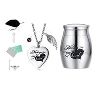 GKYQVE Colorido collar de cenizas en forma de corazón para guardar y guardar recuerdos preciados, se puede abrir y cerrar para dueños de animales, recuerdos, urnas, collares, urnas, collares para