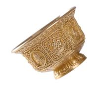 GKYQVE Coppers Ocho símbolos de la suerte, taza de suministro de agua bendita para ceremonias budistas, regalo cultural tradicional, taza de cobre