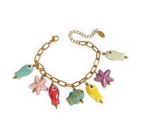 GKYQVE Cuentas de cerámica de color dopamina que ofrecen comodidad y estilos para mujeres modernas que abrazan tendencias coloridas de moda