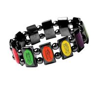 GKYQVE Cuentas de goteo coloridas a mano, símbolo de fe, cómodas para varias ocasiones, pulsera ligera, regalo de joyería de Oriente Medio, talla única, como se describe