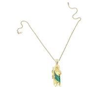 GKYQVE Elegante collar de metal dorado de longitud ajustable, gargantilla religiosa unisex, accesorio de fe católica