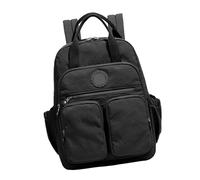 GKYQVE Elegante mochila ergonómica para mujer, práctica mochila de nailon con múltiples compartimentos, correa ajustable para mujer, Black, Mass Beauty