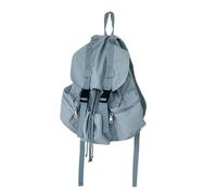 GKYQVE Elegante mochila escolar y de viaje, mochila grande de nailon con múltiples compartimentos, mochila casual para uso diario, azul