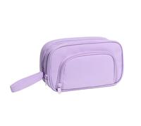 GKYQVE Estuche de gran capacidad, organizador de bolígrafos con múltiples compartimentos, bolsa de lápices expandible para escuela, oficina, viajes, accesorios de gran capacidad, bolsa de tela Oxford