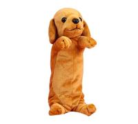 GKYQVE Estuche suave para bolígrafos de animales de gran capacidad, estuche de dibujos animados de felpa para perro, suministros de vuelta a la escuela, bolígrafo de perro de dibujos animados, estuche