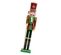 GKYQVE Figura de cascanueces de madera multifuncional de 55 cm, accesorio de escritorio para fiestas de Navidad, decoración del hogar, decoración de fiesta