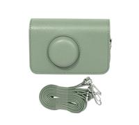 GKYQVE Funda de transporte portátil de cuero de color sólido, funda protectora retro para cámara H35 501F, Green