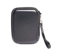 GKYQVE Funda protectora de poliuretano a prueba de golpes para cámara, textura de piel, adecuada para varios modelos, organizadores de películas resistentes al agua, Black