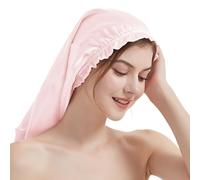 GKYQVE Gorro de satén apto para viajes, transpirable, para dormir, de seda, redondo, cómodo, protector de pelo para mujer, apto para viajes, a, Talla única