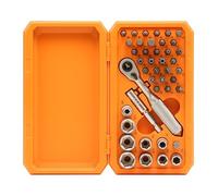 GKYQVE Juego de destornilladores 42 en 1, trinquetes, destornillador con varilla de extensión, juego de llaves de vaso portátiles para el hogar, computadora y hogar