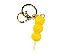 GKYQVE Llavero portátil con forma de bola de pescado hecho con goma, ideal para llevar decoración, regalos y llavero ligero, B, Talla única