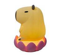 GKYQVE Luz nocturna decorativa con base de flores iluminadoras, lámpara de figura de animal para dormitorio y sala de estar, lámpara de mesa decorativa