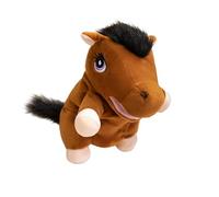 GKYQVE Marioneta de mano de peluche de dibujos animados suave con boca móvil, juguete interactivo de animales de peluche para jugar a simular, contar historias, regalo para niños, marioneta de mano de