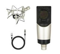 GKYQVE Micrófono condensador con diafragma grande, micrófono de estudio profesional para podcasting, transmisión, voz, música, podcasting