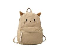 GKYQVE Mochila de moda práctica de pana resistente al desgaste, diseño práctico de compartimentos, adecuada para mujeres, mochila de estilo coreano, Brown, Mass Beauty