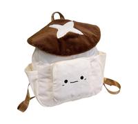 GKYQVE Mochilas de hongos para mujer, con cordón, mochila casual, mochila de viaje, mochila de pana, mochila escolar, bolsa para libros escolares, Brown, Chacha, Mass Beauty