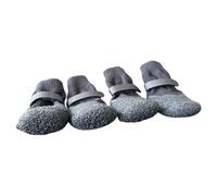 GKYQVE Paquete de 4 cómodos zapatos antideslizantes para perros con doble agarre lateral para lluvia, nieve, pavimento caliente, protección antideslizante para perros