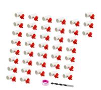 GKYQVE Paquete de 40 bebederos automáticos de aves de corral que reducen los residuos con entorno de configuración simple para pollo, bebedor automático de pezones para aves de corral