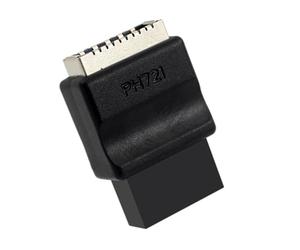 GKYQVE Placa base USB 2.0 de 9 pines a conectores frontales, convertidores de placa base, adaptador tipo 9 pines, cabezal USB de 9 pines para escritorio