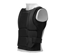 GKYQVE Protector de pecho de entrenamiento de karate, con forro de espuma de poliéster, protección contra impactos, ajuste ajustable, correas ajustables, protectores de pecho para karate