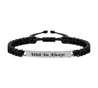 GKYQVE Pulseras conmemorativas de acero inoxidable para cenizas de mascotas y cabello, joyas de cremación, recuerdos de pérdida, joyería conmemorativa de acero inoxidable