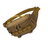 GKYQVE Riñonera a prueba de salpicaduras, bolsa de pesca al aire libre, viajes, deportes, riñonera para hombres y mujeres, paquete portátil de gran capacidad, Khaki, Talla única