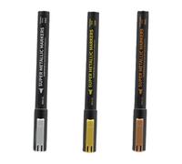 GKYQVE Rotuladores metálicos para reparación de modelos, con colores brillantes y punta de fácil control para manualidades y proyectos de modelos, marcador de pintura de punta fina