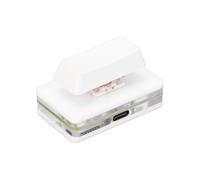 GKYQVE Teclado mecánico individual con cable USB C intercambiable en caliente, conmutación roja, reemplazo personalizable para teclado profesional de oficina individual