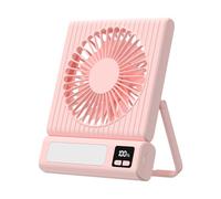 GKYQVE Ventilador de escritorio ligero con batería de 1800 mAh, ventilador de refrigeración de carga USB, 3 niveles de velocidad para actividades al aire libre y refrigeración de viaje