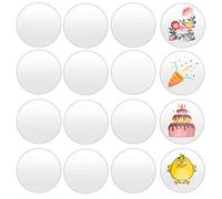 GKZB Acrílico Transparente Hojas de Plexiglás 16Pcs 5cm Panel de Acrílico Transparente con Película Ptectora para Proyectos de Bricolaje y Manualidades