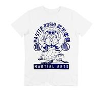 GL BOUTIK - Camiseta masculina Master Roshi Martial Arts - Tortuga GENIALE - Kame Sennin (XL), blanco