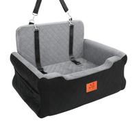 GL GLENSLAVE Asiento de coche para perros medianos/grandes (negro/gris)