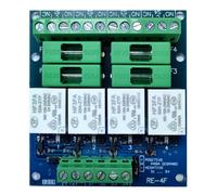 GL-Seguridad RE-4F24 Modulo 4 relés con fusible. Alimentación a 24v