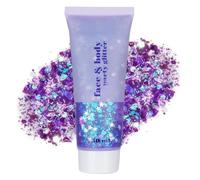 GL-Turelife rostro cuerpo Glitter Gel, sirena rostro brillante maquillaje, uñas y pelo Glitter, cantante conciertos Festival Rave Accesorios (#12 Sirena, 50ml)