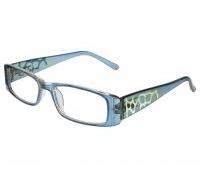 GL2109BLU +2.5 Lagos Blue Unisex Reading Glasses with Gold Detail by Chichi Gifts