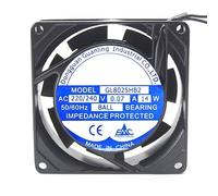 GL8025HB2 220/240v 14w 0.07a 80x80x25mm cabinet cooling fan