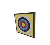 Glac Store® Target - Diana con flecha de flecha de espuma, 60 x 60 x 7,5 cm, color negro, tiro con arco y 5 dianas grandes de papel con nombre tirador