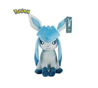 (Glaceon)POKEMON Original Plush Toy Gengar Pikachu Charizard Genuine Plush Doll Soft Kawaii Cute Cartoon Piplup Toys for Kids Gift